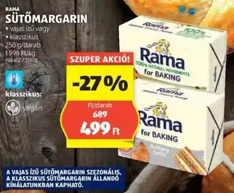 ALDI RAMA SÜTŐMARGARIN 250g ajánlat