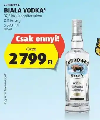 ALDI ZUBROWKA BIAŁA VODKA 0,5l ajánlat