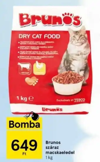 Tesco Brunos száraz macskaeledel 1 kg ajánlat