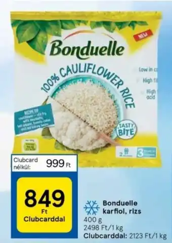 Tesco Bonduelle karfiol, rizs 400g ajánlat