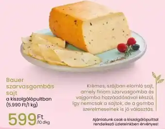 Spar Bauer szarvasgombás sajt 10dkg ajánlat