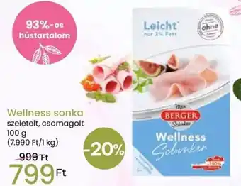 Spar Wellness sonka 100g ajánlat