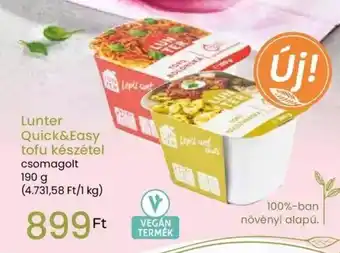Spar Lunter Quick&Easy tofu készétel 190g ajánlat