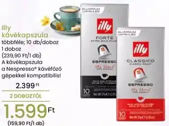 Spar Illy kávékapszula 10db ajánlat