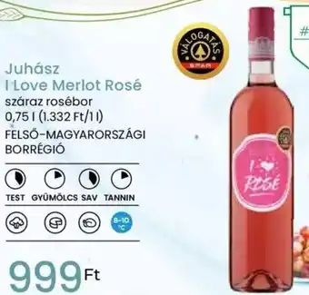 Spar Juhász I Love Merlot Rosé 0,75l ajánlat