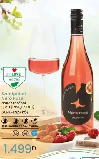 Spar Szentpéteri Néró Rosé 0,75I ajánlat