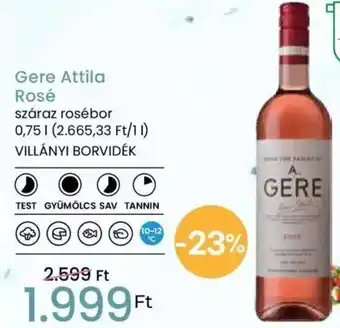 Gere Attila Rosé 0,75l