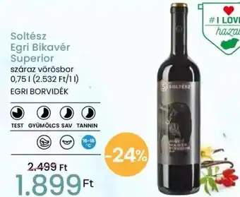 Soltész Egri Bikavér Superior 0,75I