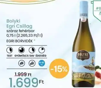 Bolyki Egri Csillag 0,75l