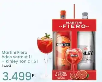 Spar Martini Fiero édes vermut 1l,  Kinley Tonic 1,5l ajánlat