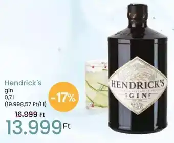 Spar Hendrick's gin 0,7l ajánlat