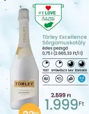Spar Törley Excellence Sárgamuskotály 0,75l ajánlat