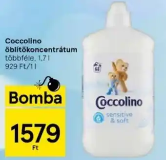 Tesco Coccolino öblítőkoncentrátum 1,7l ajánlat
