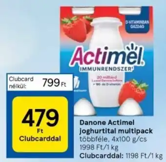 Tesco Danone Actimel joghurtital multipack 4x100g ajánlat