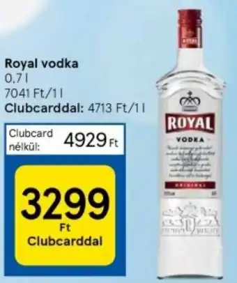 Tesco Royal vodka 0,7l ajánlat