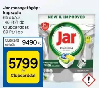 Tesco Jar mosogatógép kapszula 65db ajánlat