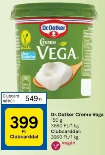 Tesco Dr.Oetker Creme Vega 150g ajánlat