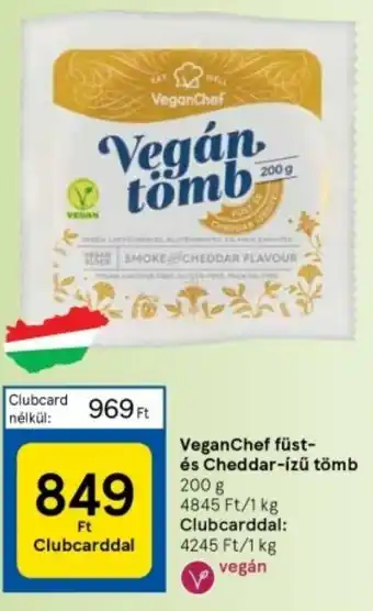 VeganChef füst és Cheddar-ízű tömb 200g