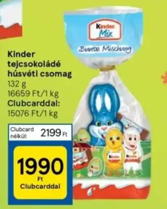 Tesco Kinder tejcsokoládé húsvéti csomag 132g ajánlat