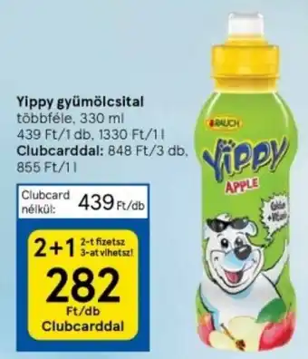 Tesco Yippy gyümölcsital 330 ml ajánlat