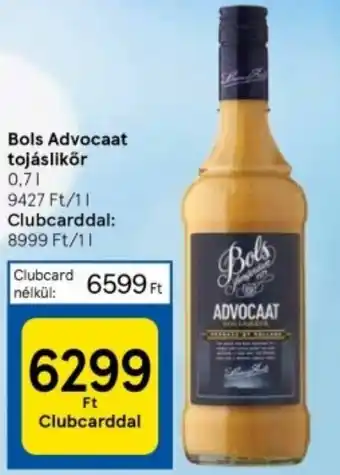 Tesco Bols Advocaat tojáslikőr 0,7l ajánlat