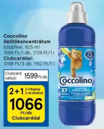 Tesco Coccolino öblítőkoncentrátum 925 ml ajánlat
