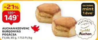 Auchan AUCHAN KEDVENC BURGONYÁS POGÁCSA 85g ajánlat
