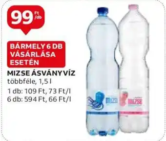 Auchan MIZSE ÁSVÁNYVÍZ 1,5l ajánlat
