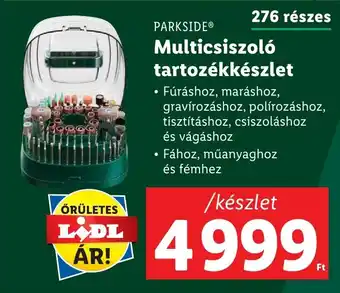 Lidl PARKSIDE Multicsiszoló tartozékkészlet ajánlat