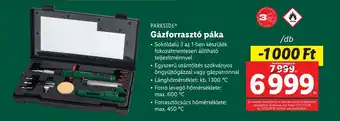 Lidl PARKSIDE Gázforrasztó páka ajánlat