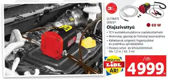 Lidl ULTIMATE SPEED Olajszivattyú ajánlat