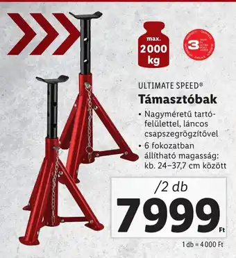 Lidl ULTIMATE SPEED Támasztóbak /2 db ajánlat