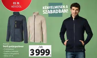 Lidl Rocktrail Férfi polárpulóver Méret: M-XL ajánlat