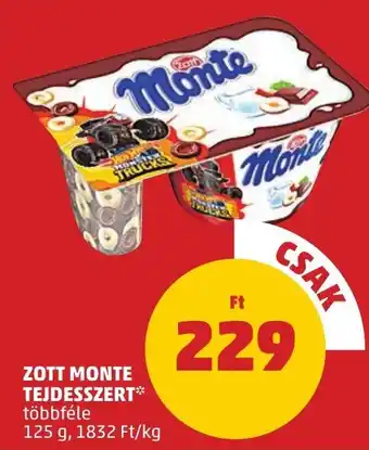 PENNY ZOTT MONTE TEJDESSZERT 125g ajánlat