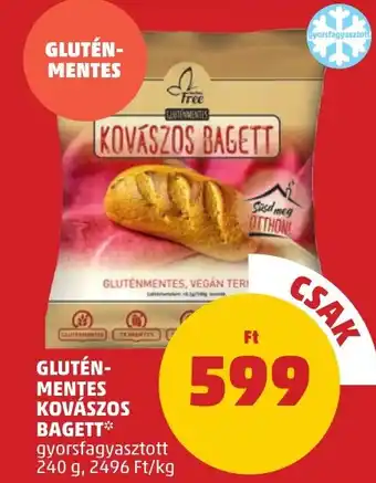 PENNY GLUTÉN MENTES KOVÁSZOS BAGETT 240g ajánlat