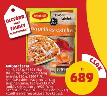 PENNY MAGGI TÉSZTA 118-156g ajánlat