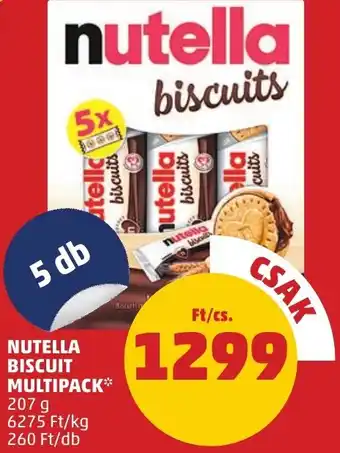 PENNY NUTELLA BISCUIT MULTIPACK 207g 5db ajánlat