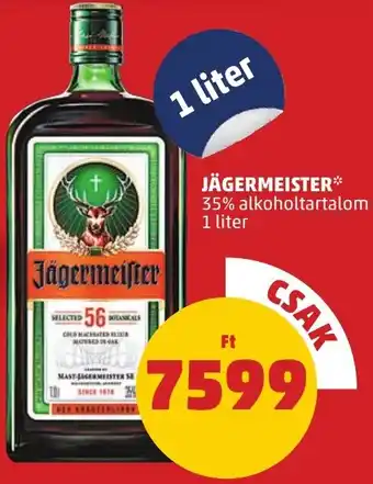 PENNY JÄGERMEISTER 35% 1l ajánlat