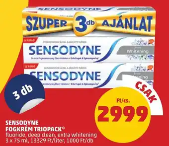 PENNY SENSODYNE FOGKRÉM TRIOPACK 3x75ml ajánlat