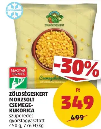 PENNY ZÖLDSÉGESKERT MORZSOLT CSEMEGEKUKORICA 450g ajánlat
