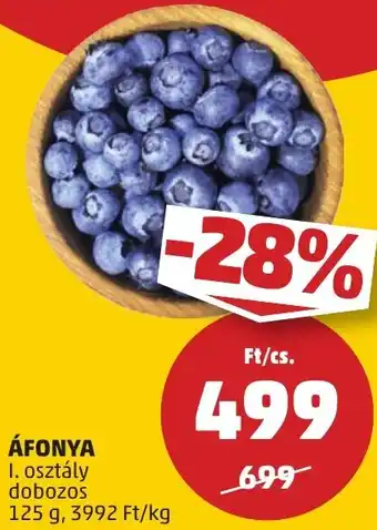PENNY ÁFONYA 125g ajánlat