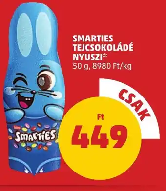 SMARTIES TEJCSOKOLÁDÉ NYUSZI 50g
