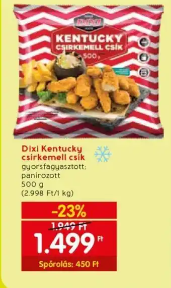 Dixi Kentucky csirkemell csík 500g