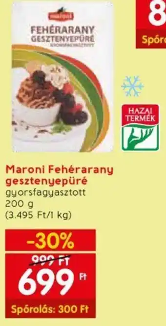 Maroni Fehérarany gesztenyepüré 200g