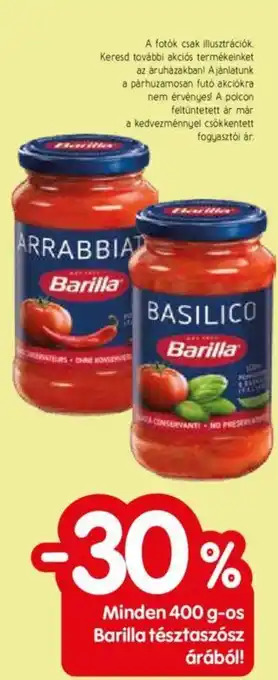 Spar Minden 400 g Barilla tésztaszósz árából ajánlat