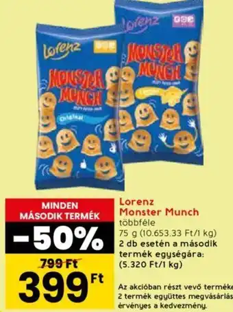 Spar Lorenz Monster Munch 75g ajánlat