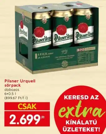 Spar Pilsner Urquell sörpack 6x0,5l ajánlat