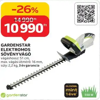 Auchan GARDENSTAR ELEKTROMOS SÖVÉNYVÁGÓ ajánlat
