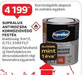 Auchan SUPRALUX ANTIROZSDA KORRÓZIÓVÉDŐ FESTÉK ajánlat