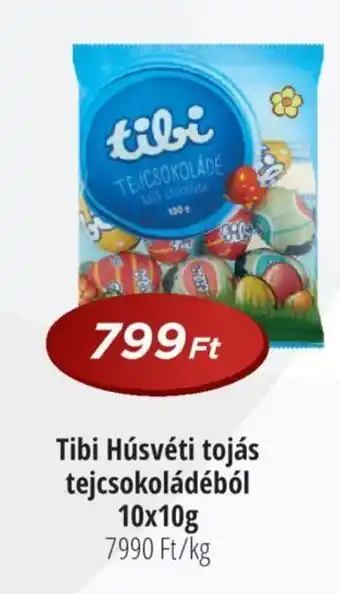 Real Tibi Húsvéti tojás tejcsokoládéból 10x10g ajánlat